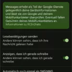 Was ist RCS? So aktivierst du den neuen SMS-Standard auf deinem Android-Gerät RCS-Chats sind nun aktiviert, hier kannst du noch weitere Einstellungen vornehmen, aber ansonsten ist nun alles erledigt.