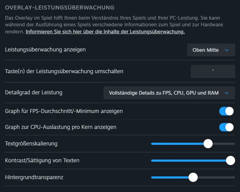 Overlay zur Leistungsüberwachung für Gaming und PC-Performance, anpassbar für optimale Benutzererfahrung.