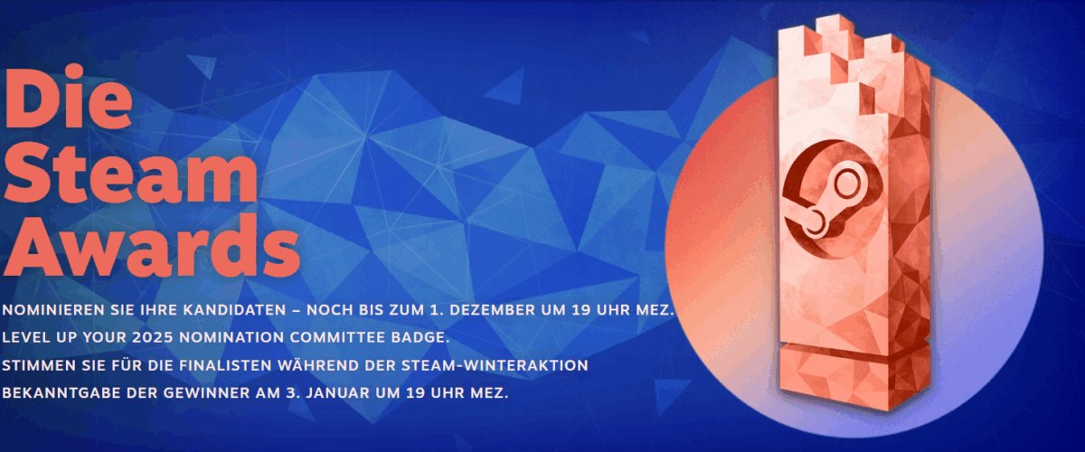 Die besten Spiele wählen: Steam Awards 2025 Nominierungen