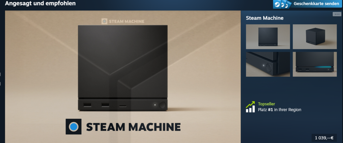 Steam Machine ein Top-Seller!
